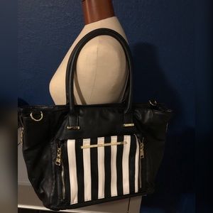 Steve Madden Black and White Tote